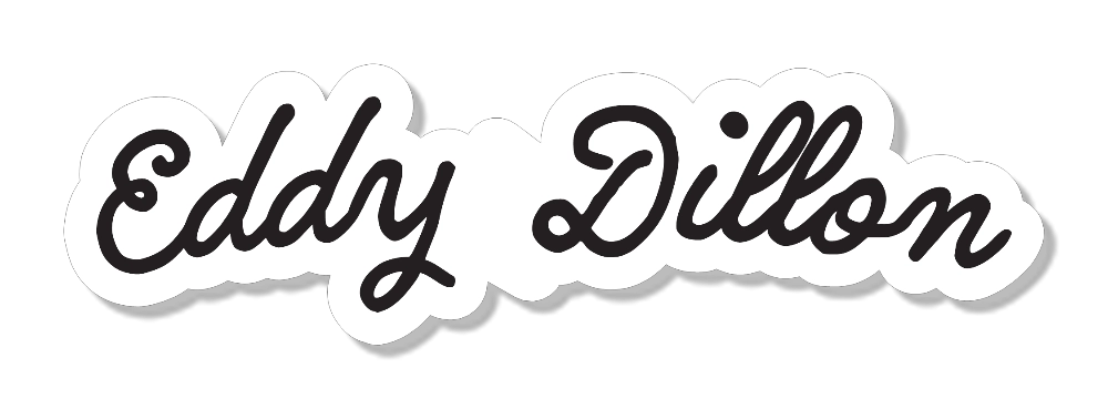 EDDY DILLION SMALL STICKER